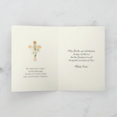 イースター恵み復活イエス祈りの言葉ホリデー シーズンカード (内部)