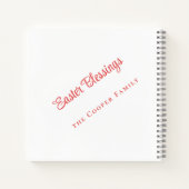 イースター恵み私が切り取った写真 ノートブック (裏面)