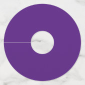 イースター恵み紫のヴィオレットワイングラスラベル ワイングラスタグ (裏面)