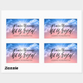 イースター恵み長方形ステッカー 長方形シール (シート)