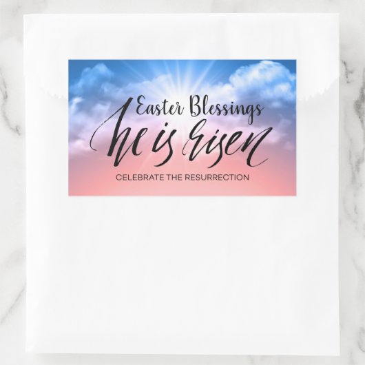 イースター恵み長方形ステッカー 長方形シール (バッグ)