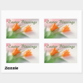 イースター恵み長方形ステッカー 長方形シール (シート)