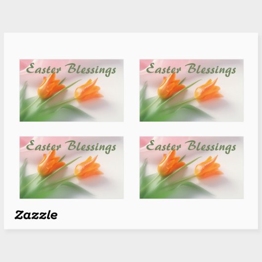 イースター恵み長方形ステッカー 長方形シール (シート)