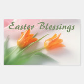 イースター恵み長方形ステッカー 長方形シール (正面)