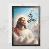 イースター恵み。イエス絵画キリスト シーズンカード (正面)