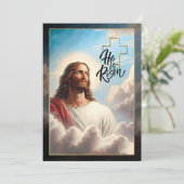 イースター恵み。イエス絵画キリスト シーズンカード (スタンド正面)