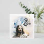 イースター恵み。イエス絵画キリスト シーズンカード (スタンド正面)