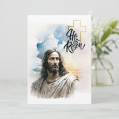 イースター恵み。イエス絵画キリスト シーズンカード (スタンド正面)