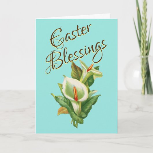 イースター恵み – イースターユリ カード (正面)