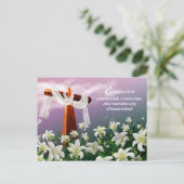 イースター恵み。キリスト教復活祭 シーズンポストカード (スタンド正面)