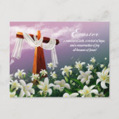 イースター恵み。キリスト教復活祭 シーズンポストカード (正面)