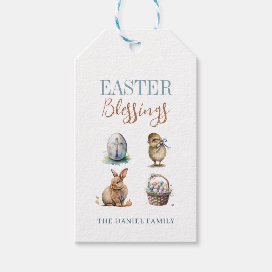 イースター恵み ギフトタグ (正面)