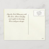 イースター恵み、ジョン11:25-26、ダフォジル シーズンポストカード (裏面)