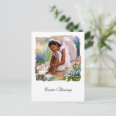 イースター恵み。バニーとリトル・エンジェル シーズンポストカード (スタンド正面)