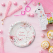 イースター恵み |ピンクの花のパターン |イースター ペーパープレート (パーティー)