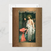 イースター恵み、ブロッホによるイエスの復活 シーズンポストカード (正面/裏面)