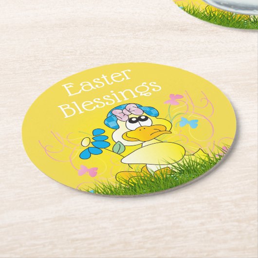 イースター恵み ラウンドペーパーコースター (アングル)