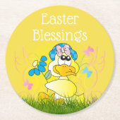 イースター恵み ラウンドペーパーコースター (正面)