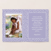 イースター恵み。リトルアフリカンアメリカン・エンジェル 箔カード (内部)