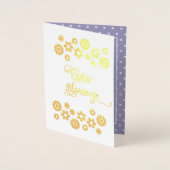 イースター恵み。リトルアフリカンアメリカン・エンジェル 箔カード (正面)