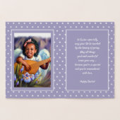 イースター恵み。リトルアフリカンアメリカン・エンジェル 箔カード (内部)