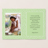 イースター恵み。リトルアフリカンアメリカン・エンジェル 箔カード (内部)