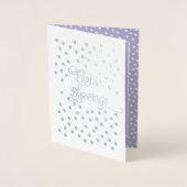 イースター恵み。リトルアフリカンアメリカン・エンジェル 箔カード (正面)