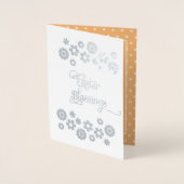 イースター恵み。リトルアフリカンアメリカン・エンジェル 箔カード (正面)