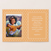 イースター恵み。リトルアフリカンアメリカン・エンジェル 箔カード (内部)