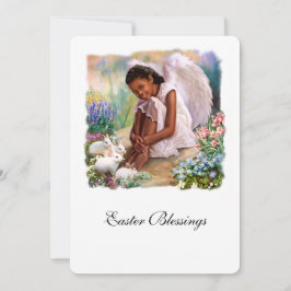 イースター恵み。リトルアフロエンジェルフラットカード シーズンカード