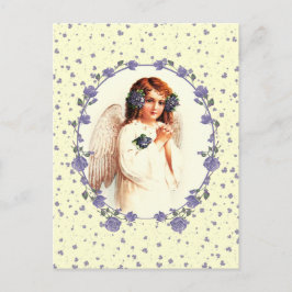 イースター恵み。ヴィンテージ祈の天使の宗教 シーズンポストカード