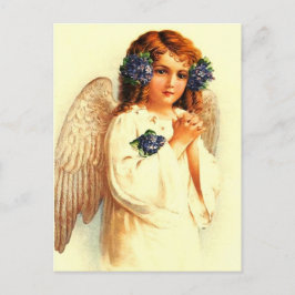 イースター恵み。ヴィンテージ祈の天使の宗教 シーズンポストカード