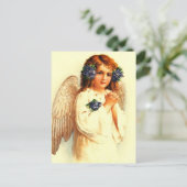 イースター恵み。ヴィンテージ祈の天使の宗教 シーズンポストカード (スタンド正面)