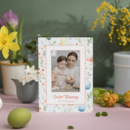 イースター恵み |写真カスタムと名前 |植物学 シーズンカード