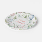 イースター恵み |名前をカスタムする |植物学 ペーパープレート (アングル)