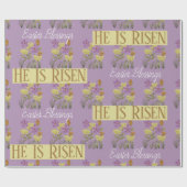 イースター恵み |彼はフローラを復活させかわいらした ラッピングペーパー (フラット)