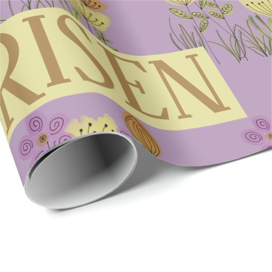 イースター恵み |彼はフローラを復活させかわいらした ラッピングペーパー (ロールコーナー)