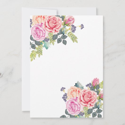 イースター恵み：愛とカスタマイズ可能なカード 案内状 (裏面)