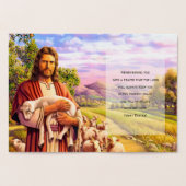 イースター恵み。良き羊飼いイエス・キリスト 箔カード (内部)