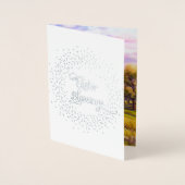 イースター恵み。良き羊飼いイエス・キリスト 箔カード (正面)