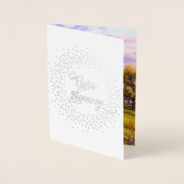 イースター恵み。良き羊飼いイエス・キリスト 箔カード