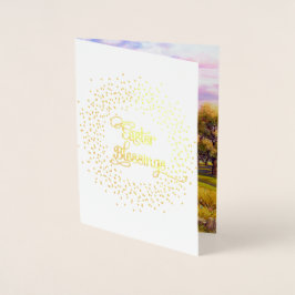 イースター恵み。良き羊飼いイエス・キリスト 箔カード