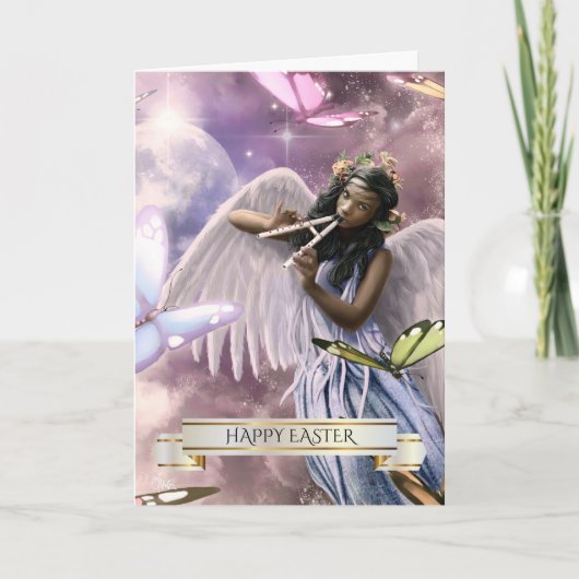 イースター恵み。蝶カードつき天使 シーズンカード (正面)