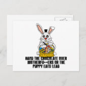 イースター扱いにくバニー シーズンポストカード (正面/裏面)