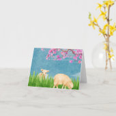 イースター折り畳みグリーティングカード カード (黄色い花)