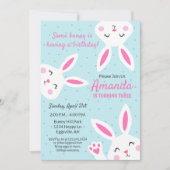 イースター招待パーティー誕生日お祝い 招待状 (正面)