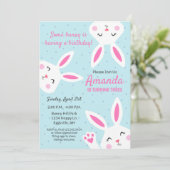 イースター招待パーティー誕生日会お祝い 招待状 (スタンド正面)