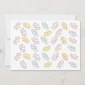 イースター招待ランチ卵のリース 招待状 (裏面)