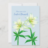 イースター招待状ブルンチティーリーブランズブルー 招待状 (正面)