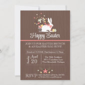 イースター招待状、イースターエッグ狩り招待状 招待状 (正面)